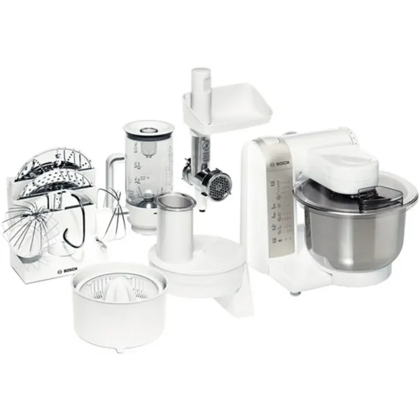 Bosch MUM4856EU food processor 600 W Silver, White
