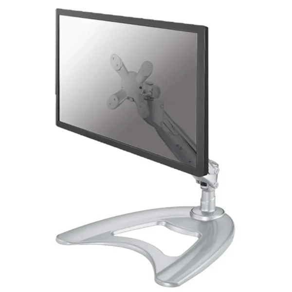 Neomounts Full Motion Desk Stand for 10-30″ Monitor Screen, Height Adjustable (gas spring) – Silver