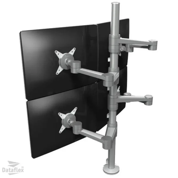 Dataflex ViewLite Monitorarm 182 61 cm (24″) Desk Silver