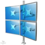 Dataflex ViewLite Monitorarm 182 61 cm (24″) Desk Silver