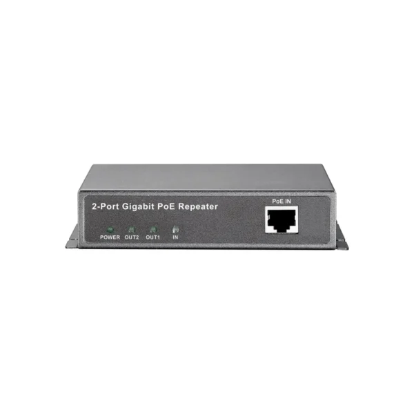 LevelOne Gigabit PoE Repeater, Cascadable, 2 PoE Outputs