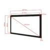 Multibrackets M 2.35:1 Framed Projection Screen 211×90, 90″