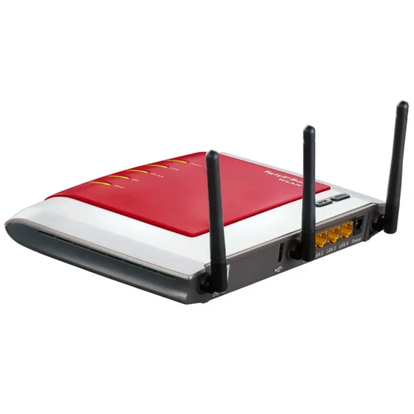 FRITZ! Box WLAN 3270 wireless router Fast Ethernet Dual-band (2.4 GHz / 5 GHz) Black, Red, White