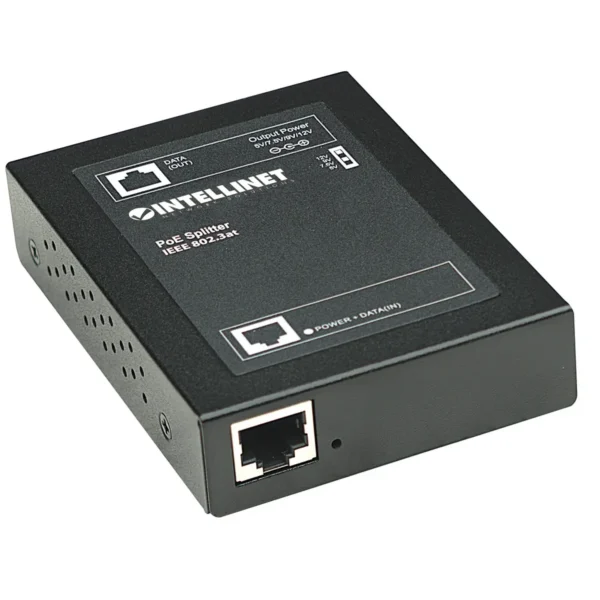 Intellinet Power over Ethernet (PoE+) Splitter, IEEE802.3at, 5, 7.5, 9 or 12 V DC output voltage