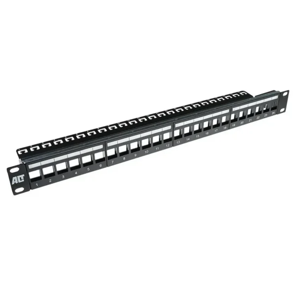 ACT 24 Port Keystone-jack patchpanel without connectors