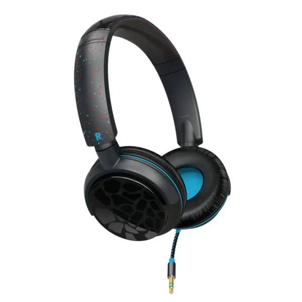Philips SHO8801/28 headphones/headset Wired Head-band Black, Cyan