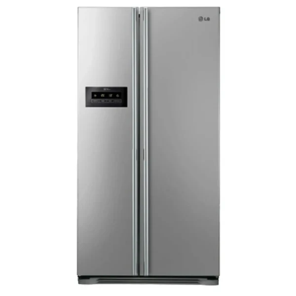LG GS3159PVJV1 side-by-side refrigerator Freestanding 527 L Grey, Platinum, Stainless steel