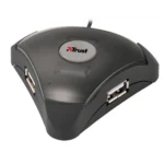 Trust 4 Port USB2 Triangular Hub HU-4840 480 Mbit/s Black