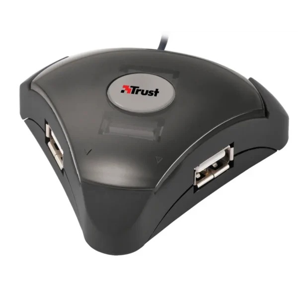Trust 4 Port USB2 Triangular Hub HU-4840 480 Mbit/s Black