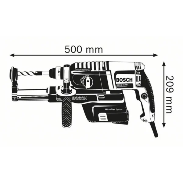 Bosch 0 611 250 500 rotary hammer 710 W 1000 RPM