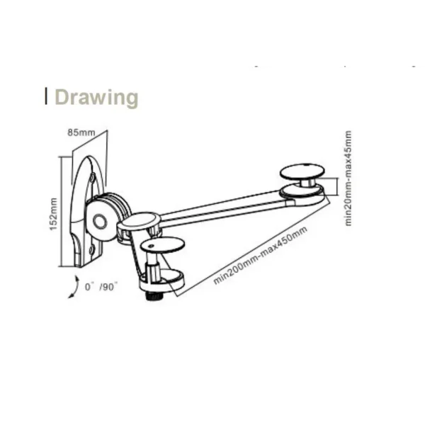 Equip Foldable DVD Bracket
