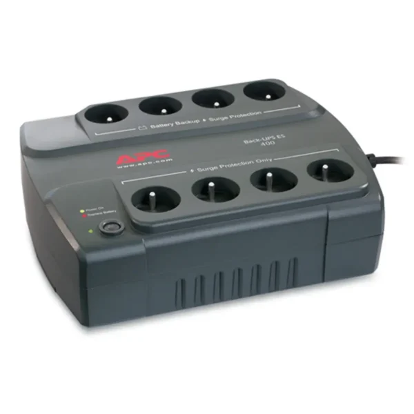 APC Back-UPS 400 uninterruptible power supply (UPS) Standby (Offline) 0.4 kVA 240 W 8 AC outlet(s)