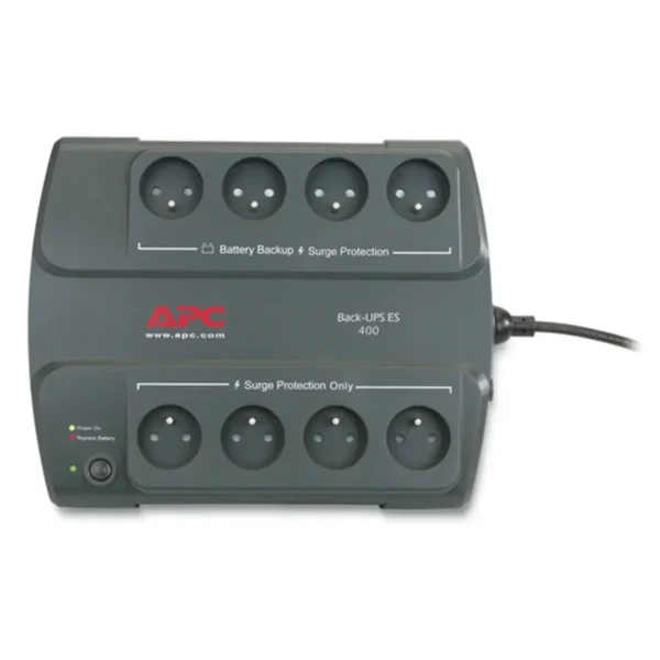 APC Back-UPS 400 uninterruptible power supply (UPS) Standby (Offline) 0.4 kVA 240 W 8 AC outlet(s)