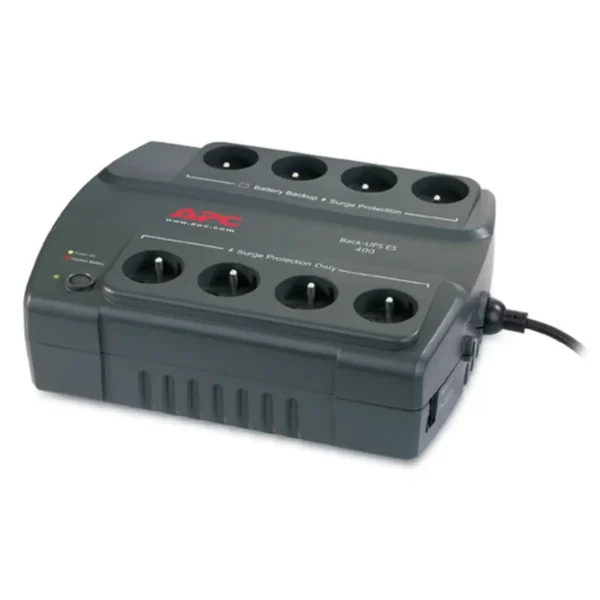APC Back-UPS 400 uninterruptible power supply (UPS) Standby (Offline) 0.4 kVA 240 W 8 AC outlet(s)