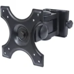Manhattan Wall Mount for TV & Monitors (Tilt and Swivel 2 pivots), For screens 13″ to 27″, VESA compatability: 75x75mm and 100x100mm – check the dimensions of the four mounting holes on back of screen to ensure it fits, Max 12kg, Black, Bracket