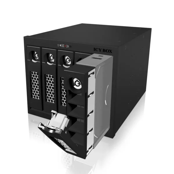 ICY BOX IB-555SSK 3x 5.25″ Storage drive tray Black