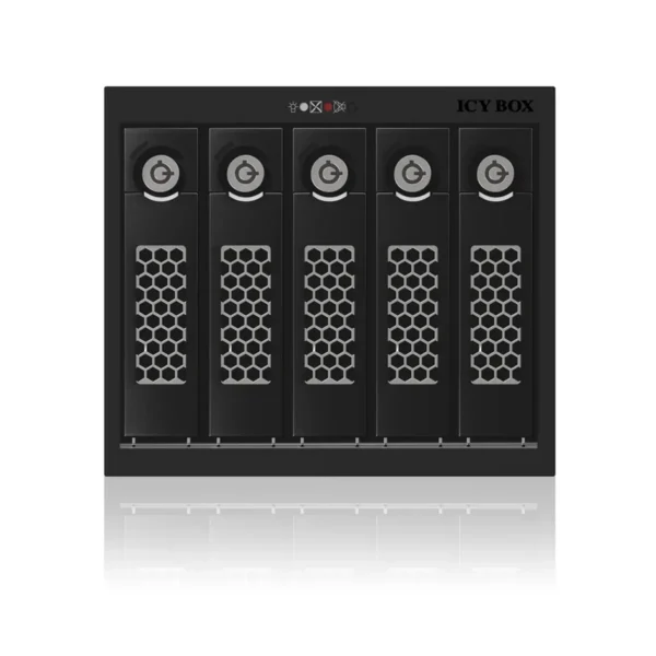 ICY BOX IB-555SSK 3x 5.25″ Storage drive tray Black