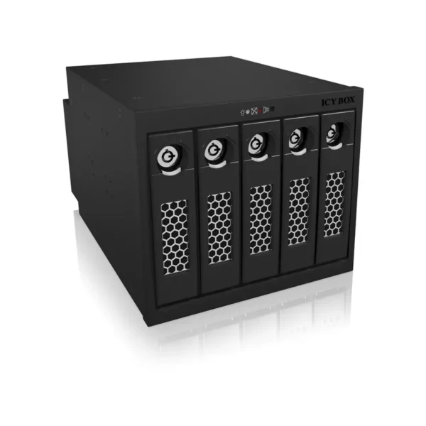 ICY BOX IB-555SSK 3x 5.25″ Storage drive tray Black