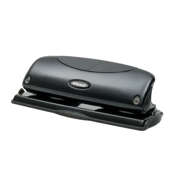 Rexel Precision 425 4 Hole Punch Black/Black