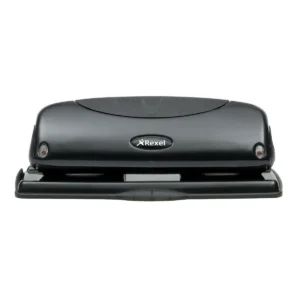 Rexel Precision 425 4 Hole Punch Black/Black