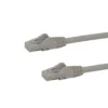 StarTech.com 7ft CAT6 Ethernet Cable – Grey CAT 6 Gigabit Ethernet Wire -650MHz 100W PoE RJ45 UTP Network/Patch Cord Snagless w/Strain Relief Fluke Tested/Wiring is UL Certified/TIA