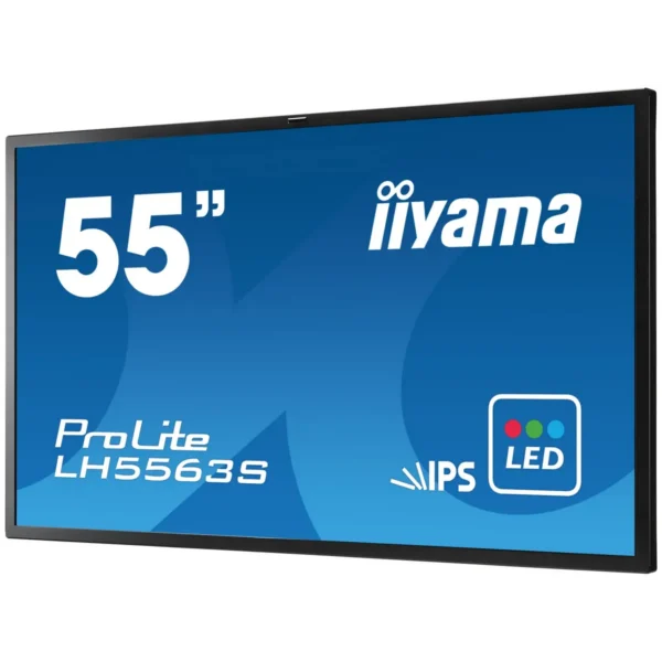 iiyama ProLite LH5563S Digital signage flat panel 139.7 cm (55″) IPS 450 cd/m² Full HD Black