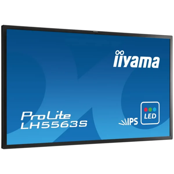 iiyama ProLite LH5563S Digital signage flat panel 139.7 cm (55″) IPS 450 cd/m² Full HD Black