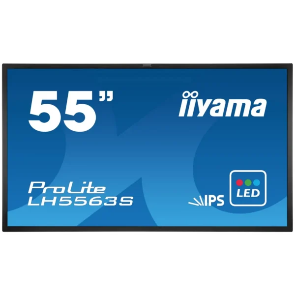 iiyama ProLite LH5563S Digital signage flat panel 139.7 cm (55″) IPS 450 cd/m² Full HD Black