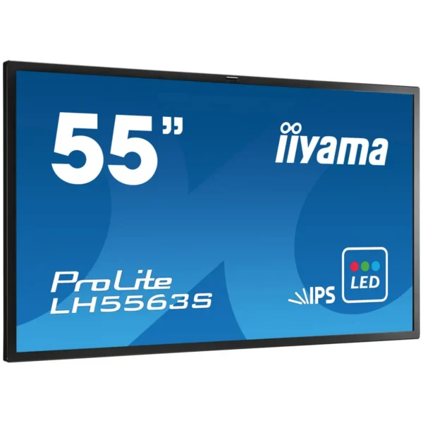 iiyama ProLite LH5563S Digital signage flat panel 139.7 cm (55″) IPS 450 cd/m² Full HD Black