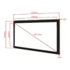 Multibrackets M 16:9 Framed Projection Screen 400×225, 180″