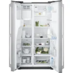 Electrolux EAL6140WOU side-by-side refrigerator Freestanding 570 L G Silver, Stainless steel