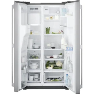 Electrolux EAL6140WOU side-by-side refrigerator Freestanding 570 L G Silver, Stainless steel