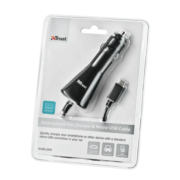 Trust Smartphone Car Charger Mobile phone, MP3, Tablet Black Cigar lighter Auto