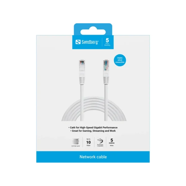 Sandberg Network Cable UTP Cat6 5 m