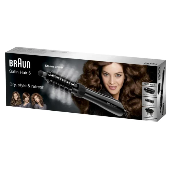 Braun Satin Hair 5 AS 530 Hot air brush Black, Silver, Violet 1000 W 2 m