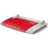 FRITZ! Box WLAN 3370 wireless router Gigabit Ethernet Dual-band (2.4 GHz / 5 GHz) Red, Silver