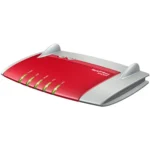FRITZ! Box WLAN 3370 wireless router Gigabit Ethernet Dual-band (2.4 GHz / 5 GHz) Red, Silver