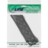 InLine Socket strip, 6-way earth contact CEE 7/3, black, 1.5m
