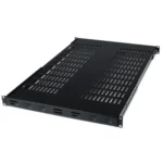 StarTech.com 1U Adjustable Vented Server Rack Mount Shelf – 175lbs – 19.5 to 38in Adjustable Mounting Depth Universal Tray for 19″ AV/ Network Equipment Rack – 27.5in Deep
