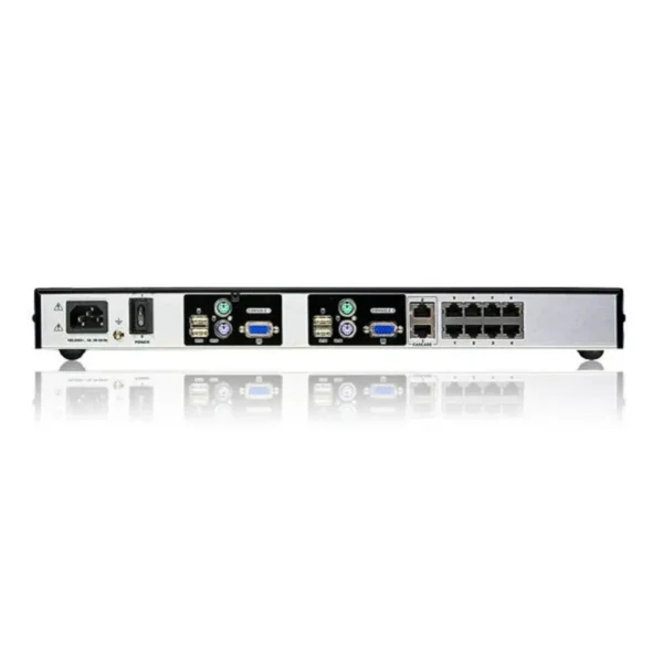 ATEN 8-Port Cat 5 High Density KVM switch Black