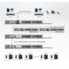 ATEN KM0532 KVM switch Rack mounting Black