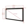 Multibrackets M 2.35:1 Framed Projection Screen 254×108, 108″