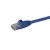 StarTech.com 25ft CAT6 Ethernet Cable – Blue CAT 6 Gigabit Ethernet Wire -650MHz 100W PoE RJ45 UTP Network/Patch Cord Snagless w/Strain Relief Fluke Tested/Wiring is UL Certified/TIA