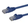 StarTech.com 25ft CAT6 Ethernet Cable – Blue CAT 6 Gigabit Ethernet Wire -650MHz 100W PoE RJ45 UTP Network/Patch Cord Snagless w/Strain Relief Fluke Tested/Wiring is UL Certified/TIA
