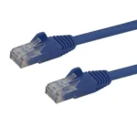 StarTech.com 25ft CAT6 Ethernet Cable – Blue CAT 6 Gigabit Ethernet Wire -650MHz 100W PoE RJ45 UTP Network/Patch Cord Snagless w/Strain Relief Fluke Tested/Wiring is UL Certified/TIA