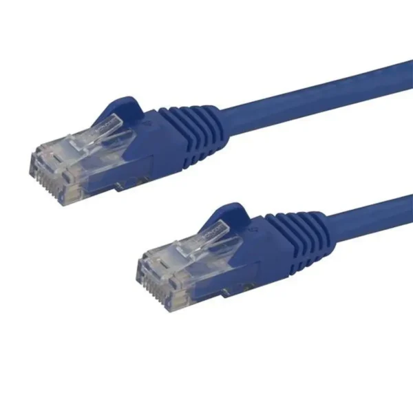 StarTech.com 25ft CAT6 Ethernet Cable – Blue CAT 6 Gigabit Ethernet Wire -650MHz 100W PoE RJ45 UTP Network/Patch Cord Snagless w/Strain Relief Fluke Tested/Wiring is UL Certified/TIA