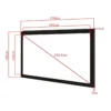 Multibrackets M 16:9 Framed Projection Screen 200×112, 90″