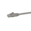 StarTech.com 25ft CAT6 Ethernet Cable – Gray CAT 6 Gigabit Ethernet Wire -650MHz 100W PoE RJ45 UTP Network/Patch Cord Snagless w/Strain Relief Fluke Tested/Wiring is UL Certified/TIA