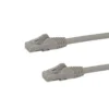 StarTech.com 25ft CAT6 Ethernet Cable – Gray CAT 6 Gigabit Ethernet Wire -650MHz 100W PoE RJ45 UTP Network/Patch Cord Snagless w/Strain Relief Fluke Tested/Wiring is UL Certified/TIA