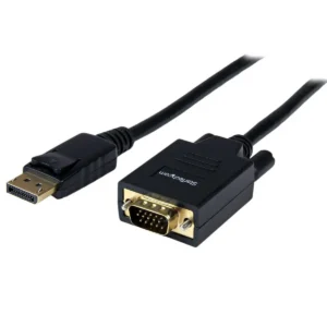 StarTech.com 6ft (1.8m) DisplayPort to VGA Cable – Active DisplayPort to VGA Adapter Cable – 1080p Video – DP to VGA Monitor Cable – DP 1.2 to VGA Converter – Latching DP Connector